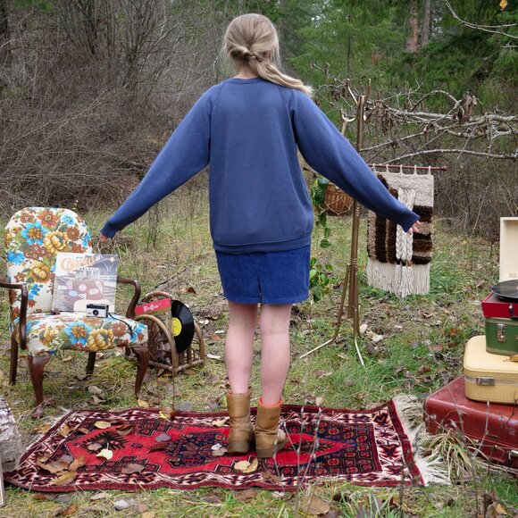 Vintage 90s Crewneck Sweatshirt LA Los Angeles California 1990s Thrift - Picture 5 of 7